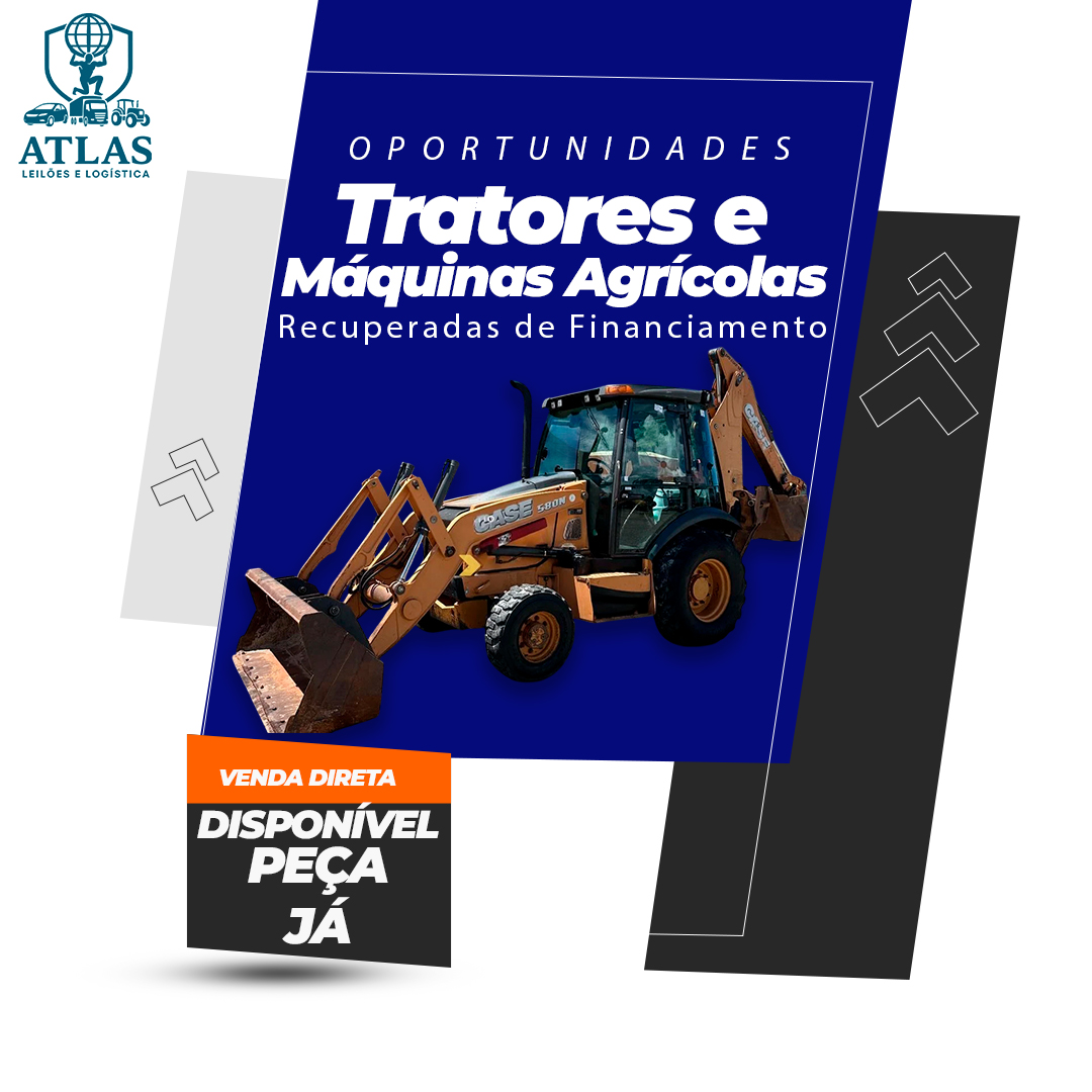 Leilão 21765 - Tratores, Máquinas Agrícolas e Implementos Recuperadas de Financiamento